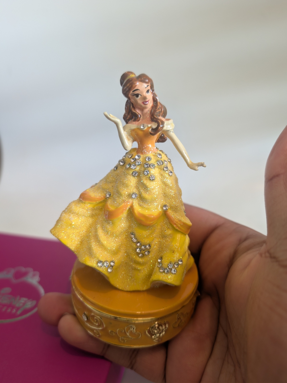 Disney Parks Arribas Brothers Beauty and the Beast Belle Jeweled Trinket Box